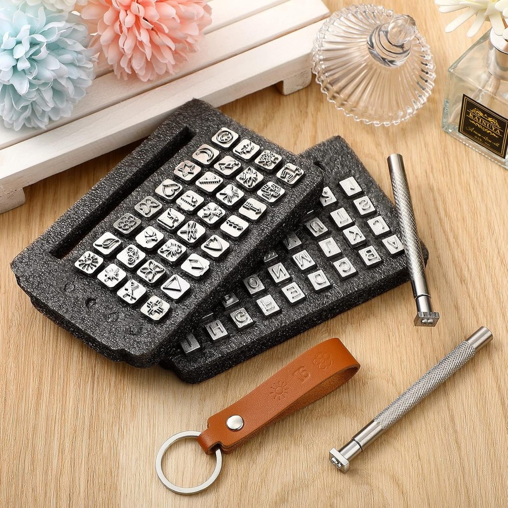 Complete Leather Stamping Set: 70 Tools for Personalized Craft Projects