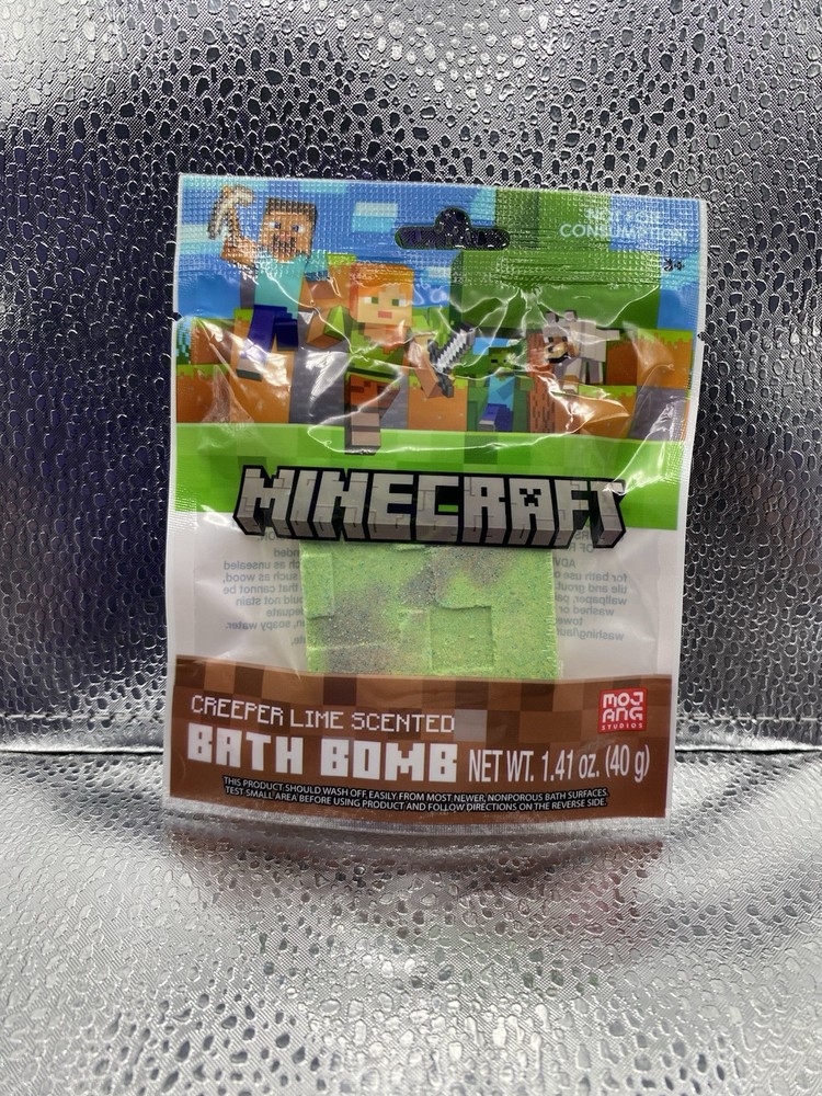 MINECRAFT BATH BOMB CREEPER LIME SCENTED