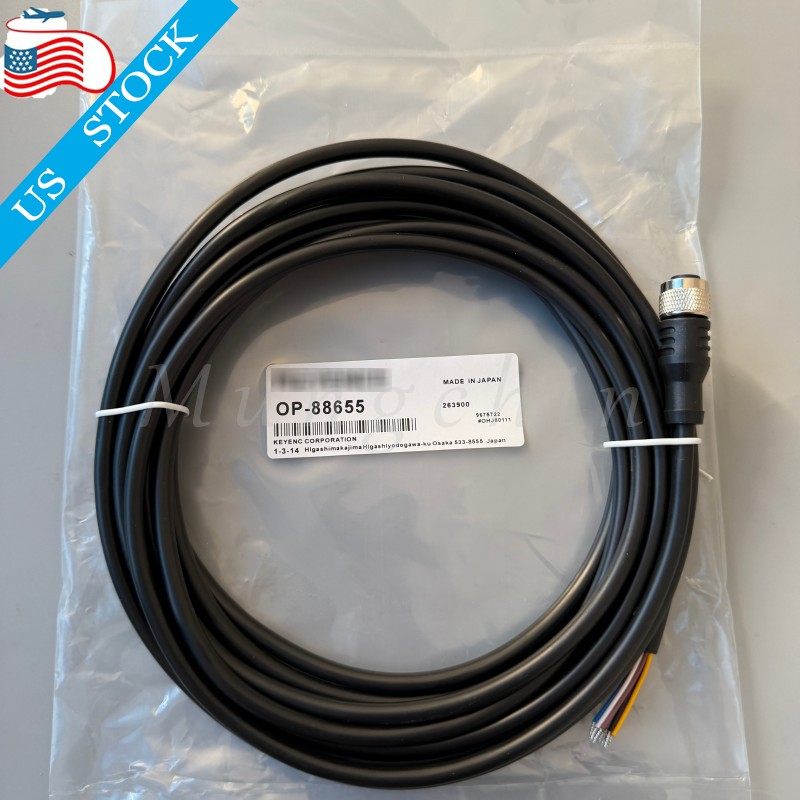 Power Cable Connecting Line For Keyence OP-88655 OP88655 IV3-500 Series Sensor