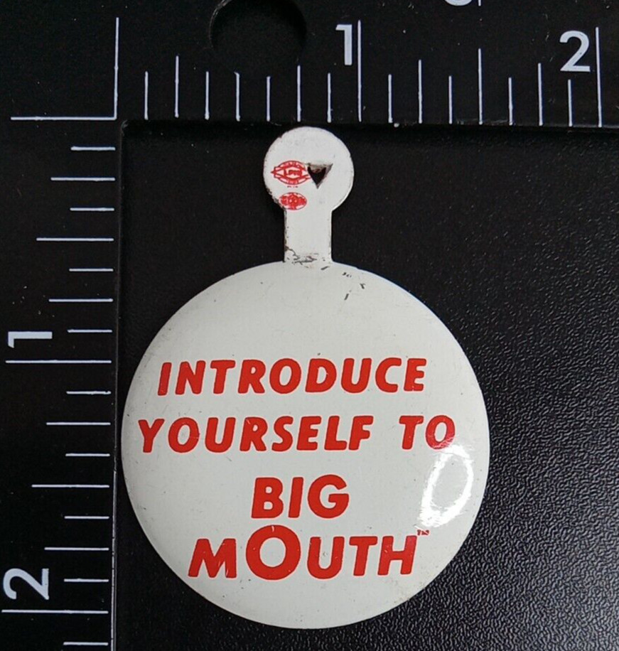 Big Mouth Introduce Yourself Tab Button Pfeiffer Beer Advertising
