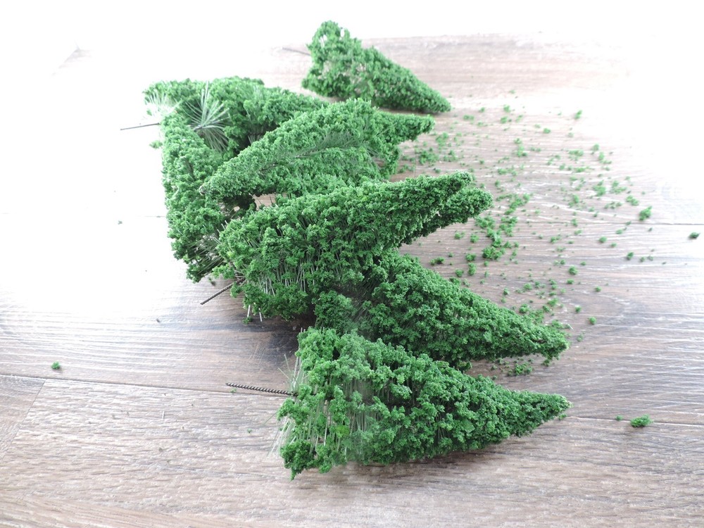 10 4" Tall Evergreen Trees