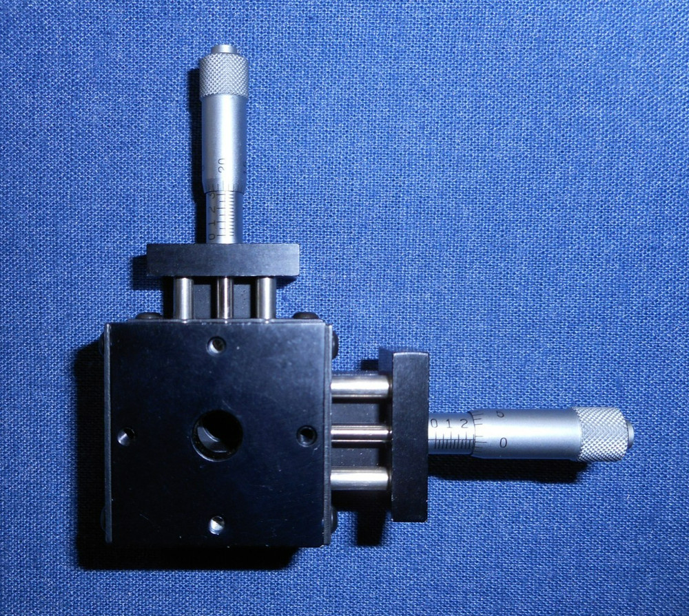Del-Tron X-Y Table Linear Slide Micrometer Cross Slide