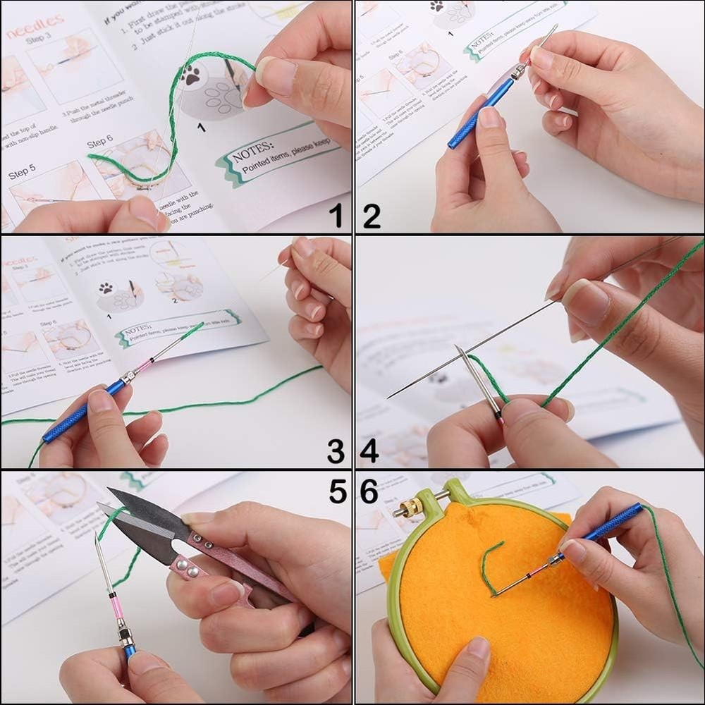 Punch Needle Pieces Punch Needle Tool and Instructions