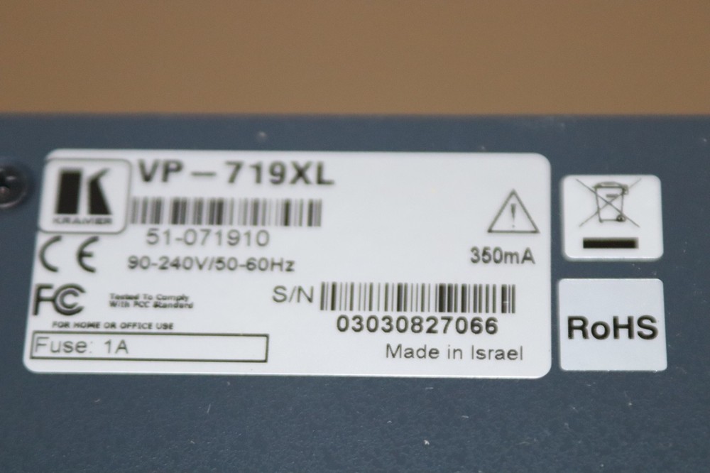 Kramer VP-719xl Presentation Switcher/Scaler
