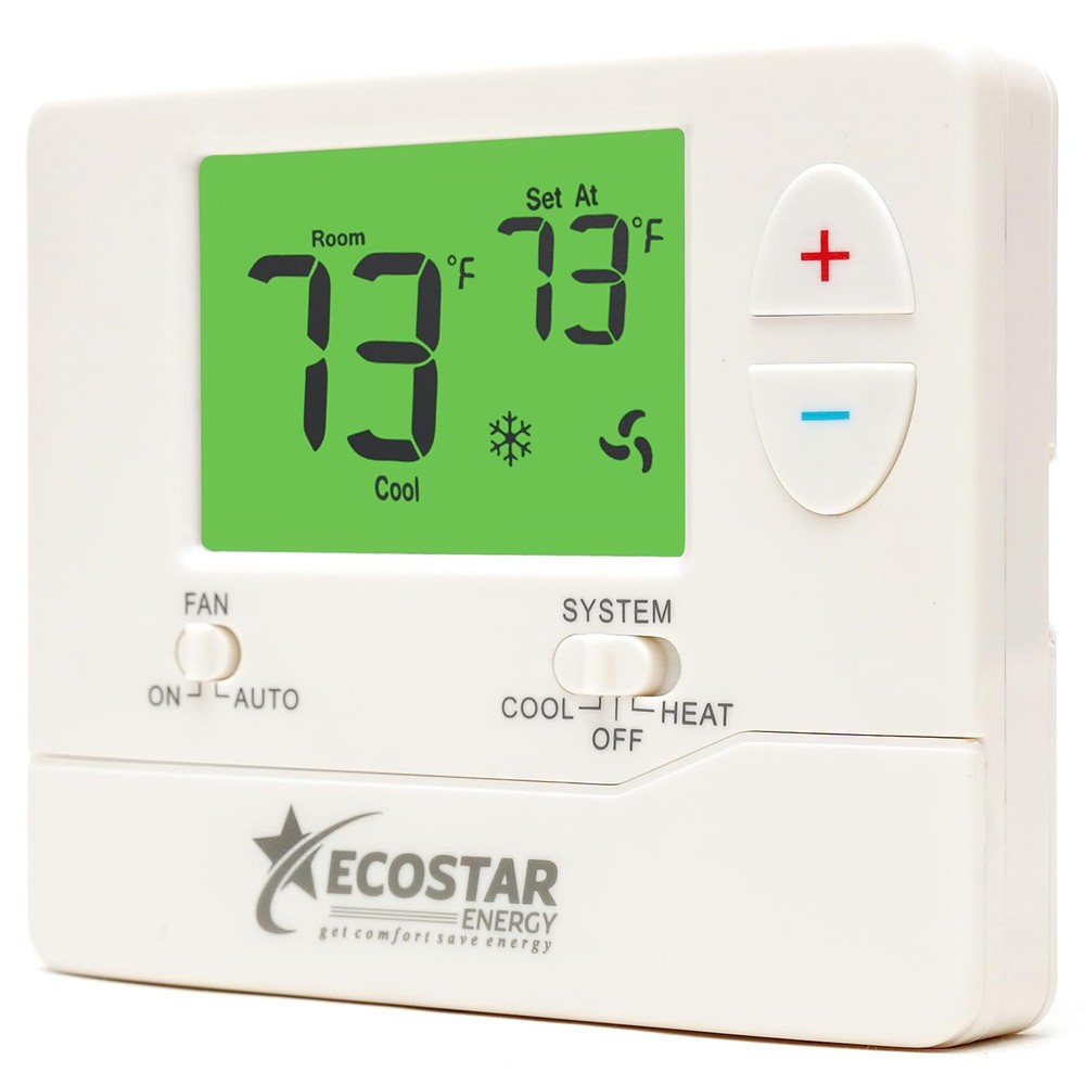 Non-Programmable Conventional Single Stage 1 Heat/1 Cool Energy Saving Digital