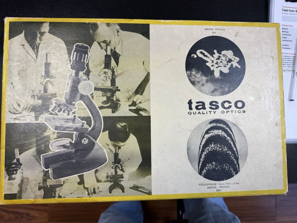 vintage tasco microscope