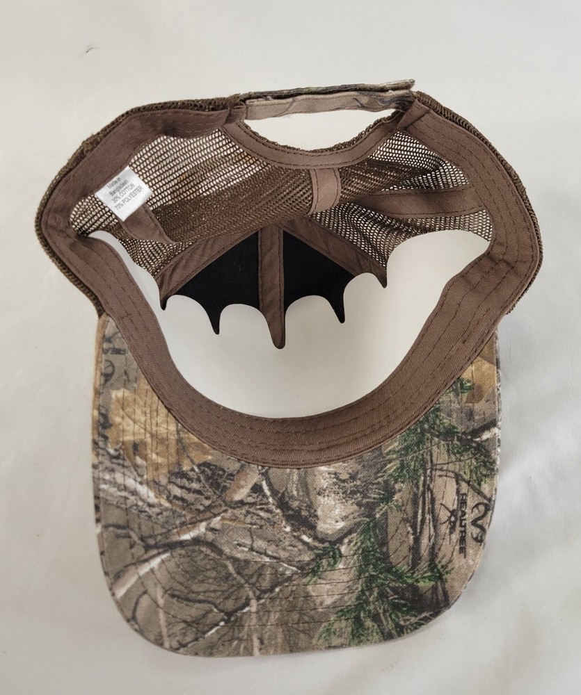 REALTREE Adjustable Cap Camouflage Mesh Back Hook And Loop Hat Hunting Camo
