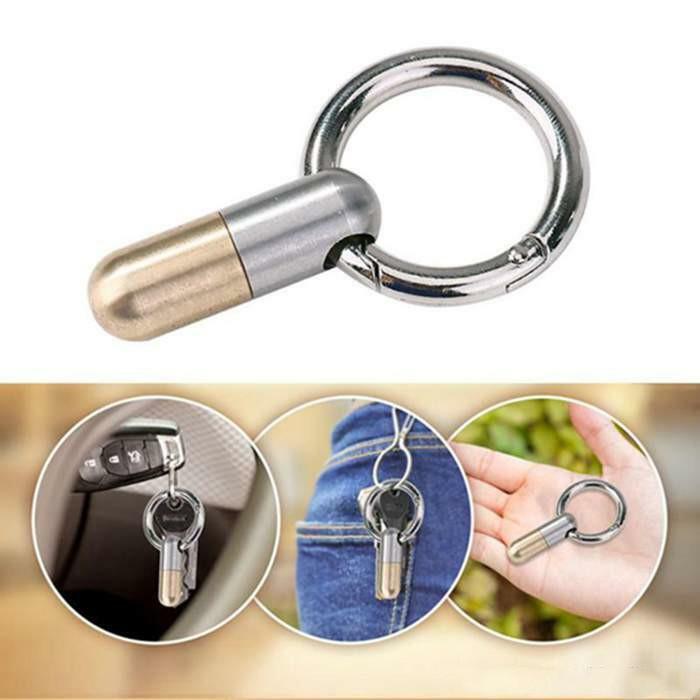 2x Capsule Knife Microblade Key Micro Cutting Tool Mini Pill Keychain Knife