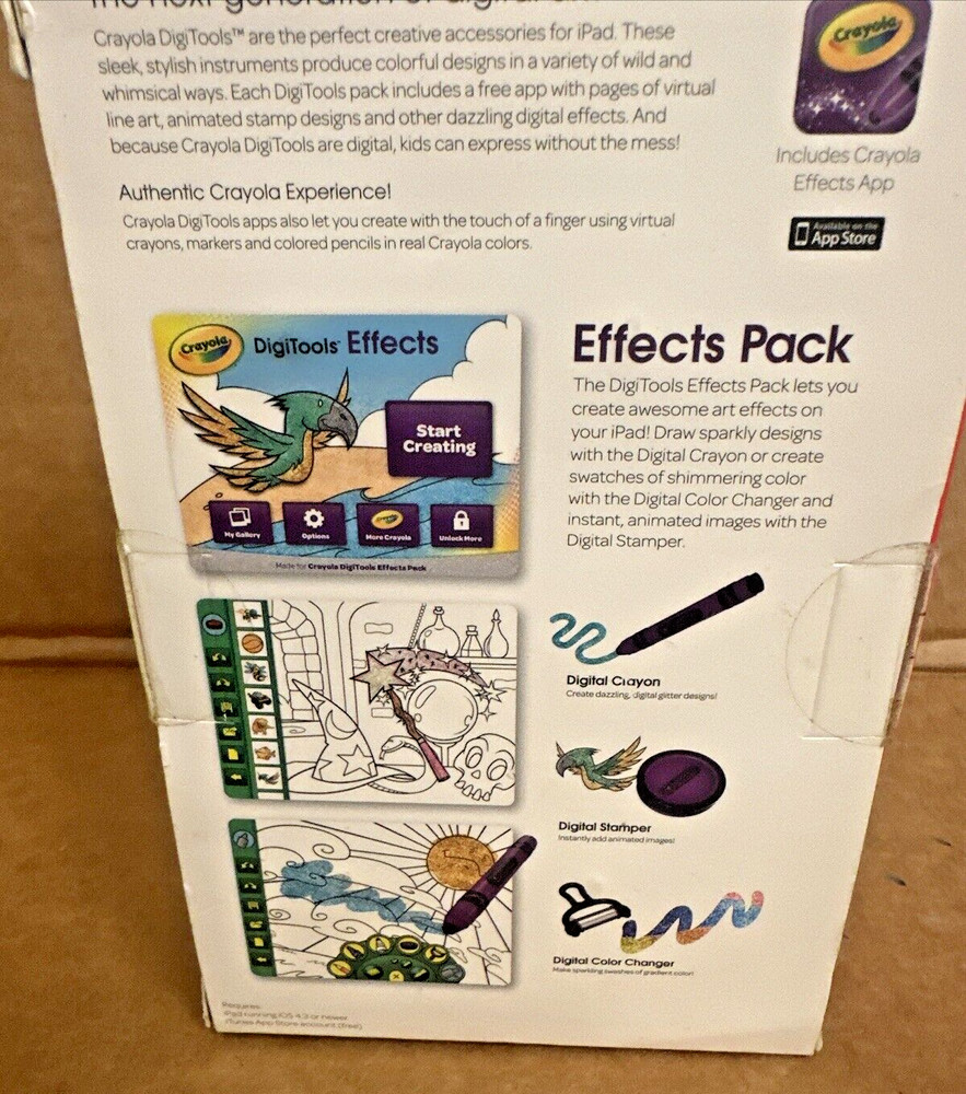 Crayola DigiTools Glitter Color Change Effects Creativity Pack for 4 iPad
