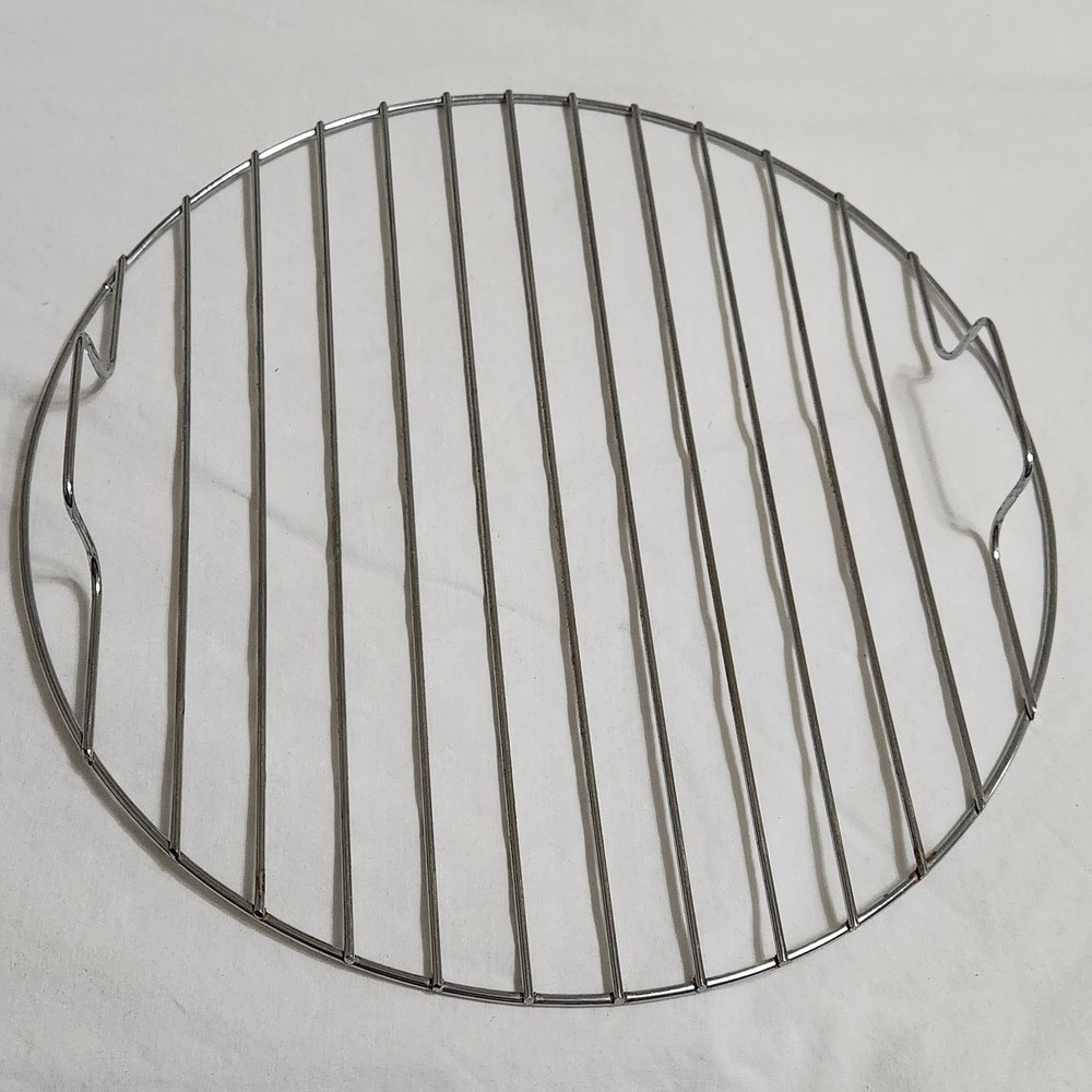 11" Round Stainless Wire Rack Insert Crock Pot Steamer Pan Cooling (M)