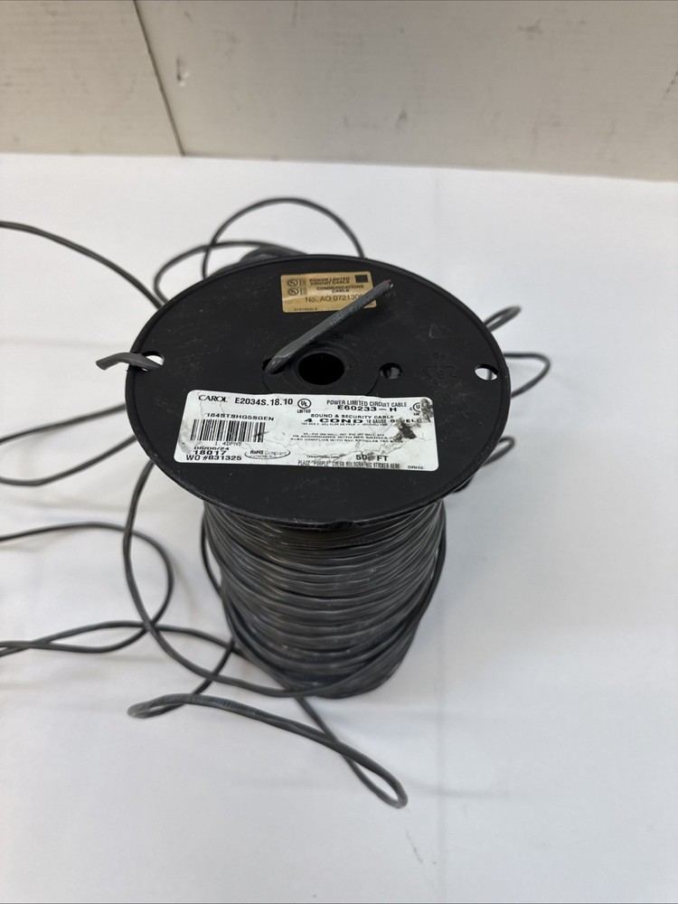 CAROL E2034S.18.10 Data Cable,Riser,4 Wire,Gray,500ft 4DPN5