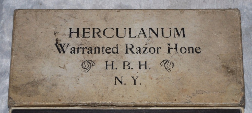 Herculanum Razor Hone Sharpening Stone W/ Original Box