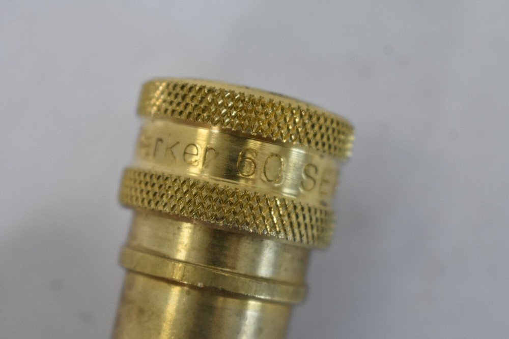 Parker Hydraulic Quick Connect Hose Coupling 1-4/" Brass 11lpm Max Flow Rate