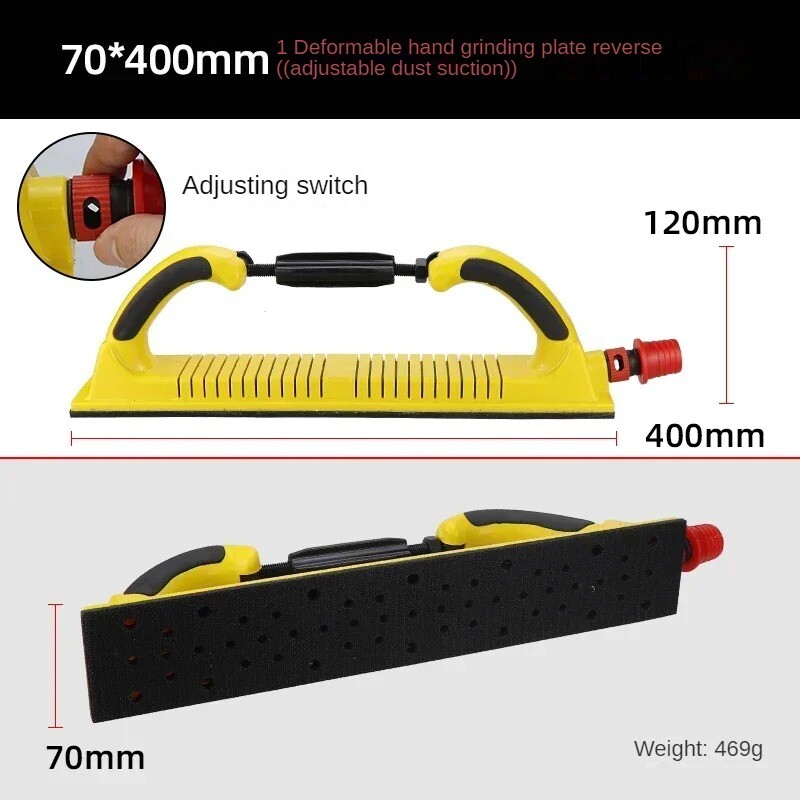 Lacquer Sanding and Polishing Hand Sanding Plate Rectangular Adjustable Sander
