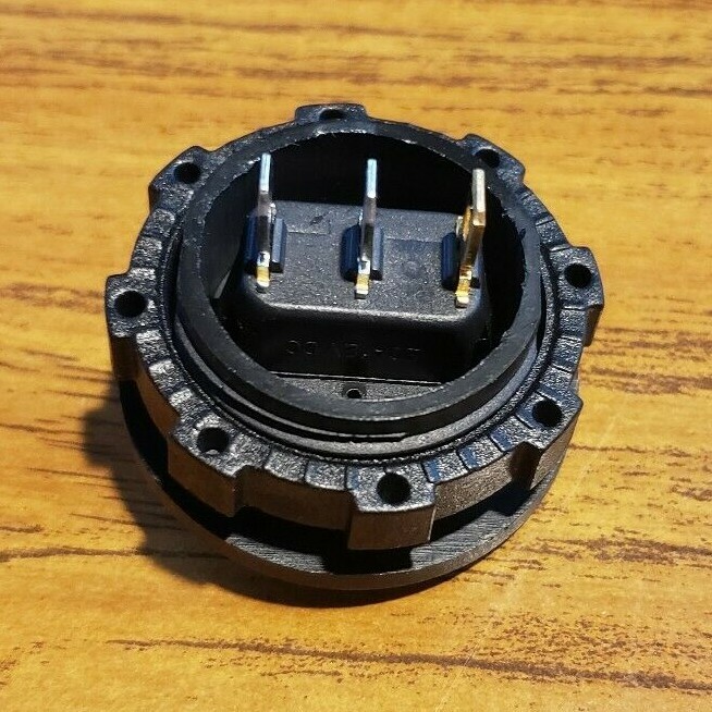 DC 12V Round Panel Rocker Toggle Switch Socket Blue LED Plug & with Housing 20A