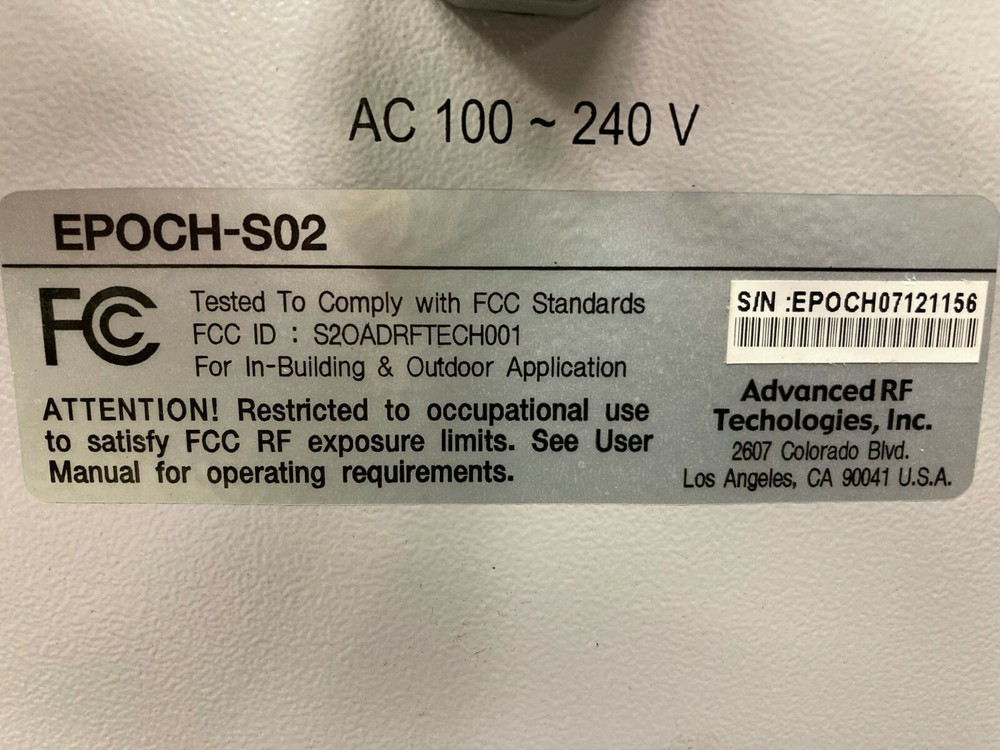 Advanced RF Technologies EPOCH-S02 Cell Signal Repeater