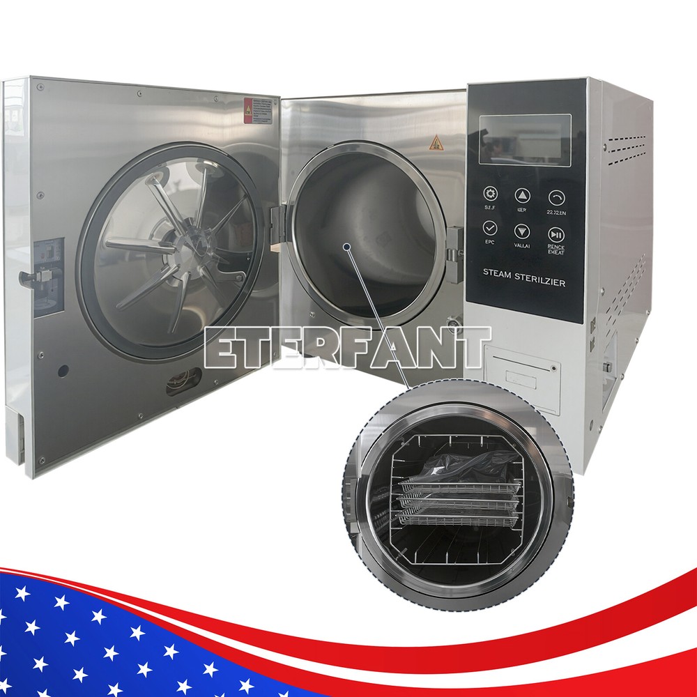 Class B 18L Dental Autoclave Vacuum Steam Sterilizer Sterilization+Printer