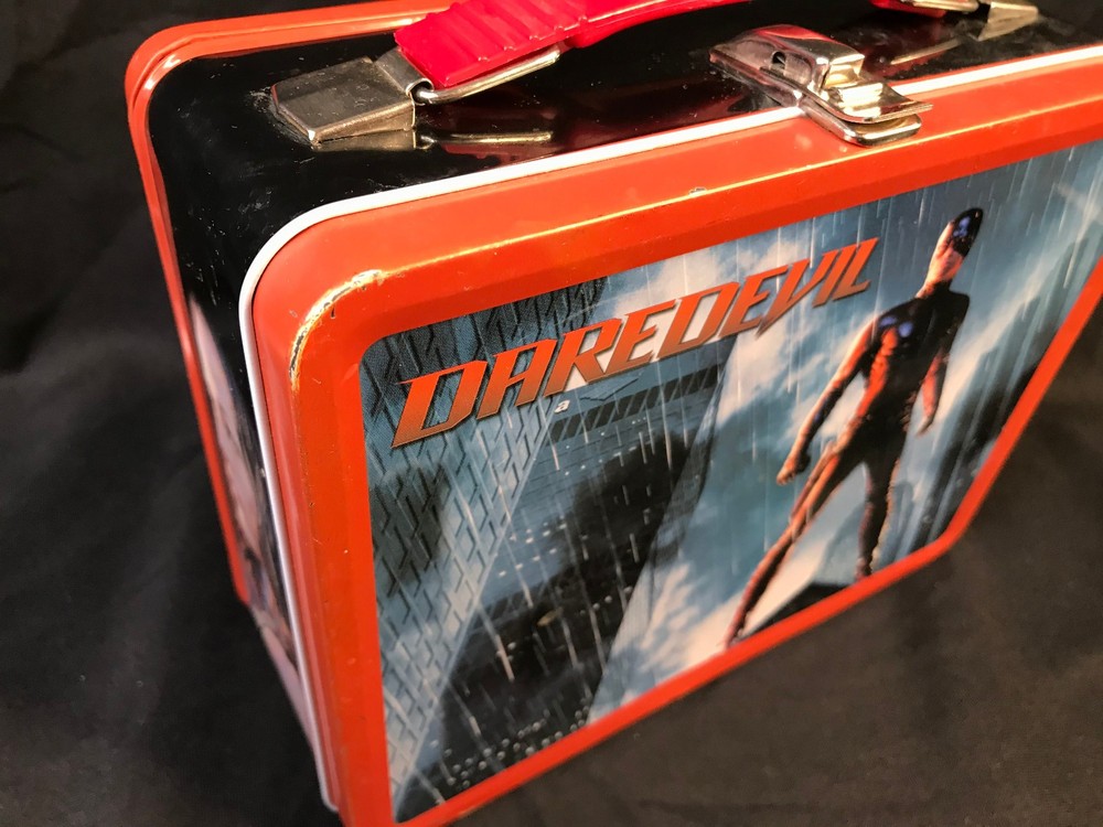 Neca 2003 Marvel Daredevil Metal Lunch Box & Thermos