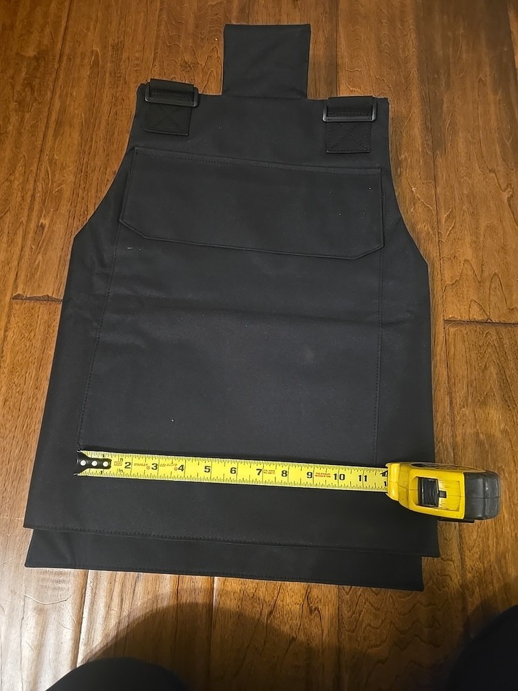 Black Vest Plate Carrier With Patch