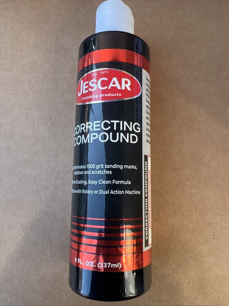 Jescar Correcting Compound 8oz | No Dust Medium Cut Compound