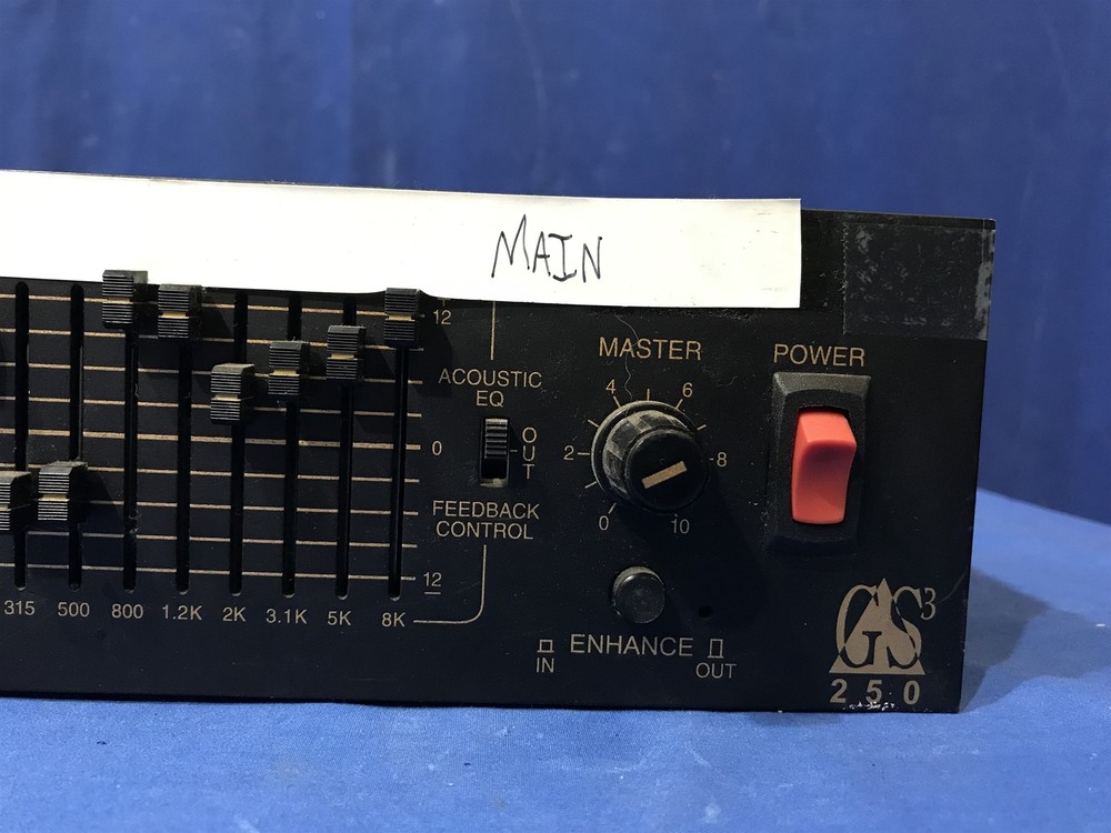 BOGEN COMMUNICATIONS GS250 INTERCOM Equalizer PA Amplifier FOR PARTS