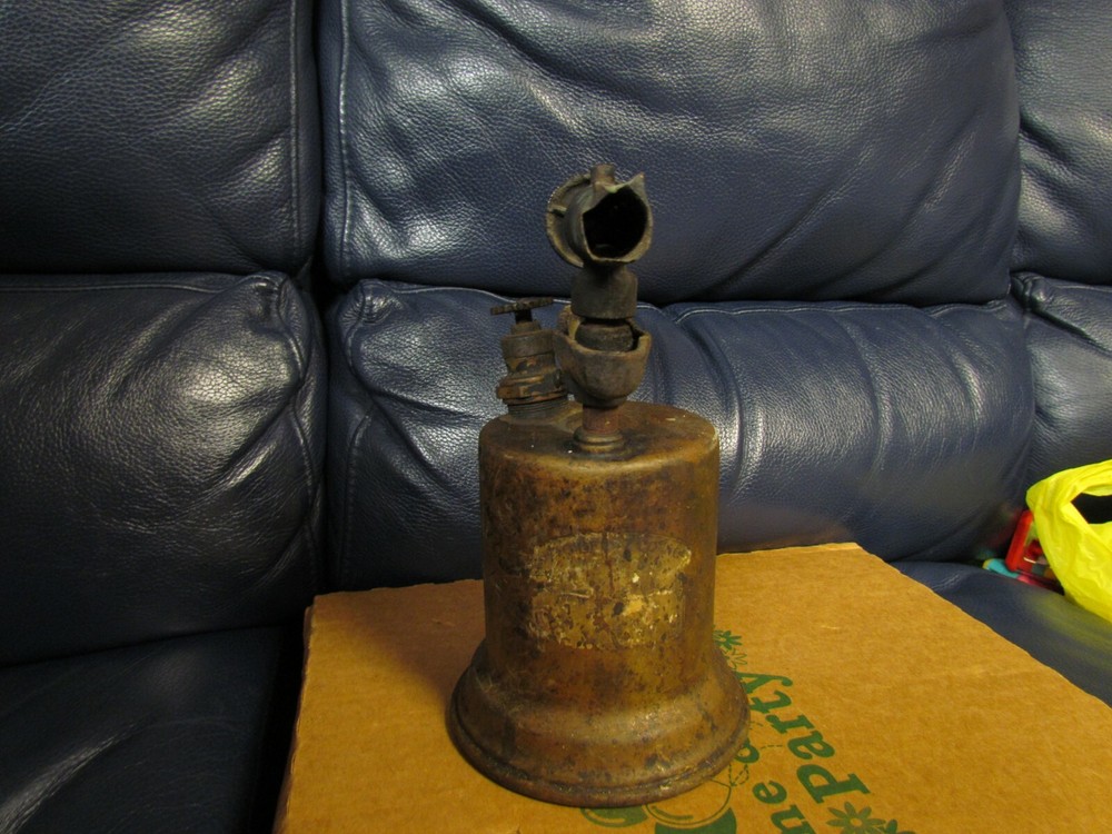 Vintage Antique Turner Brass Soder Torch Gas Blow Torch (1)