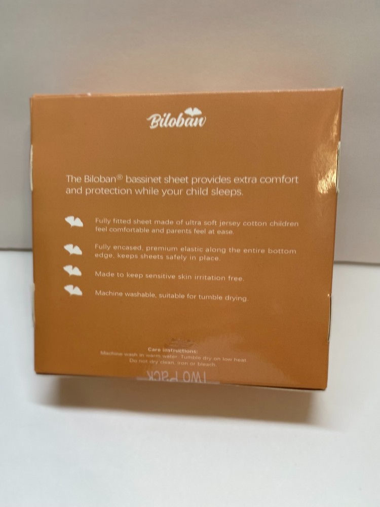 Biloban 2 Pack Bassinet Sheets