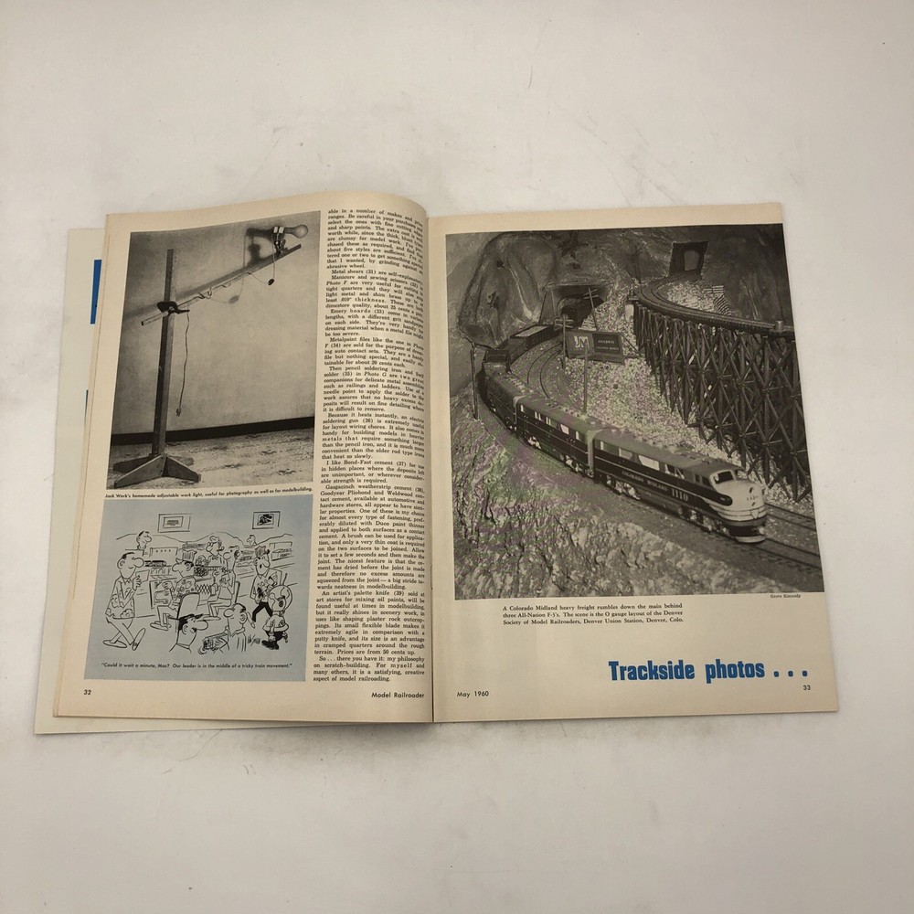 Vintage Model Railroader Magazine May, 1960