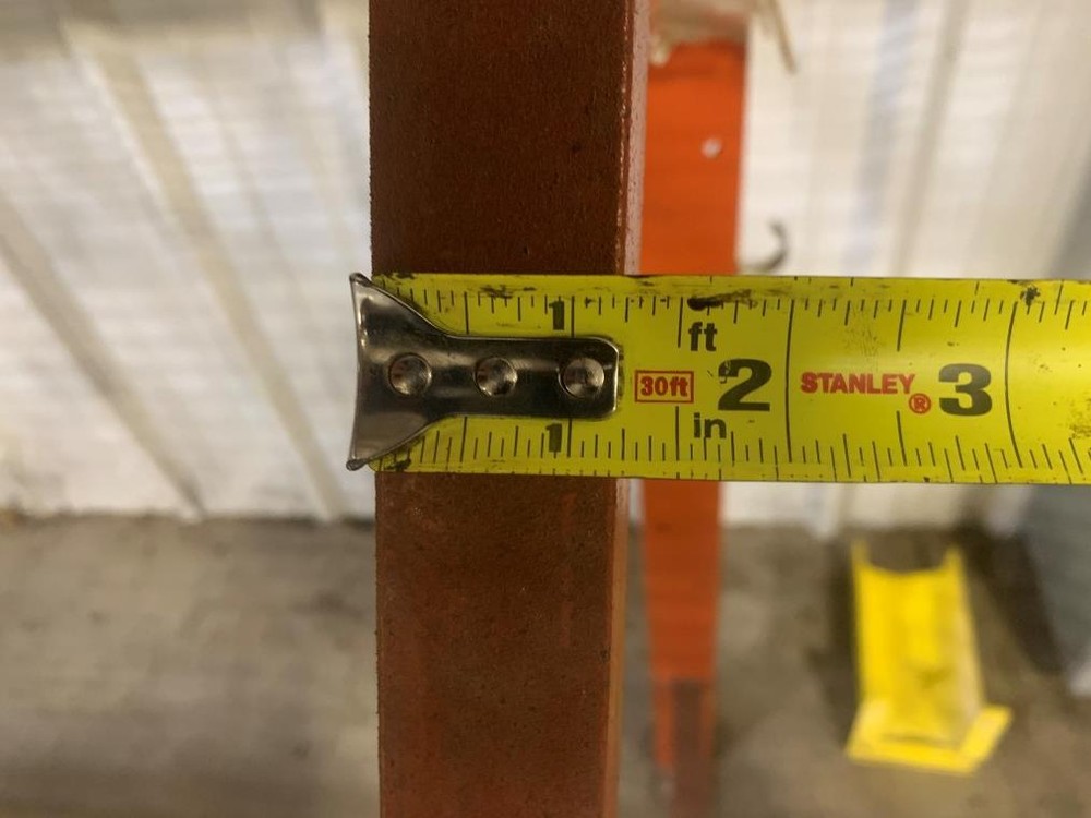 20’ X 54” PALLET RACKING UPRIGHT, DOUBLE TEAR DROP