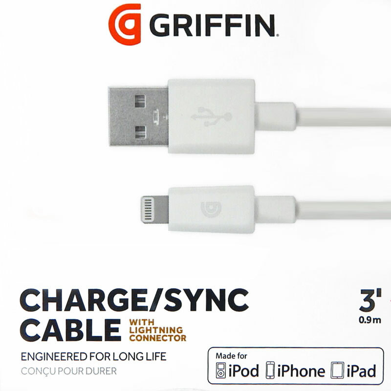 OEM Griffin Lightning Apple MFI Certified Charge Data Cable for iPad mini 5/4/3