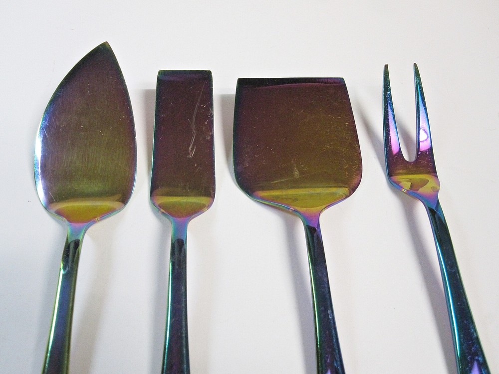 Cambridge CELESTE RAINBOW 4-PC Cheese Serving Set Stainless
