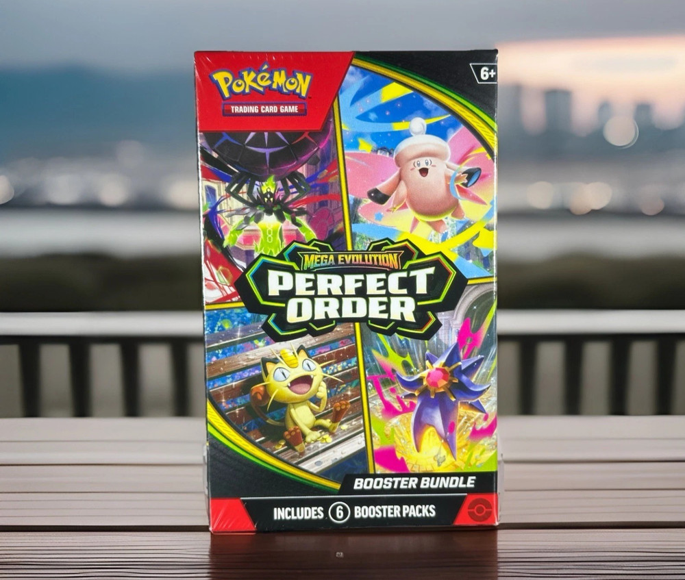 Pokémon TCG: Mega Evolution-Perfect Order Booster Bundle (6 Packs) New Sealed
