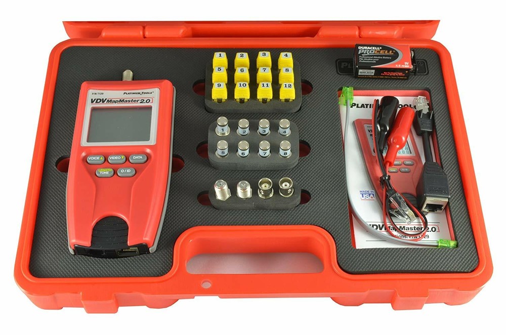 Platinum Tools T129K1 Vdv Mapmaster 2.0 Tester Kit. Box.