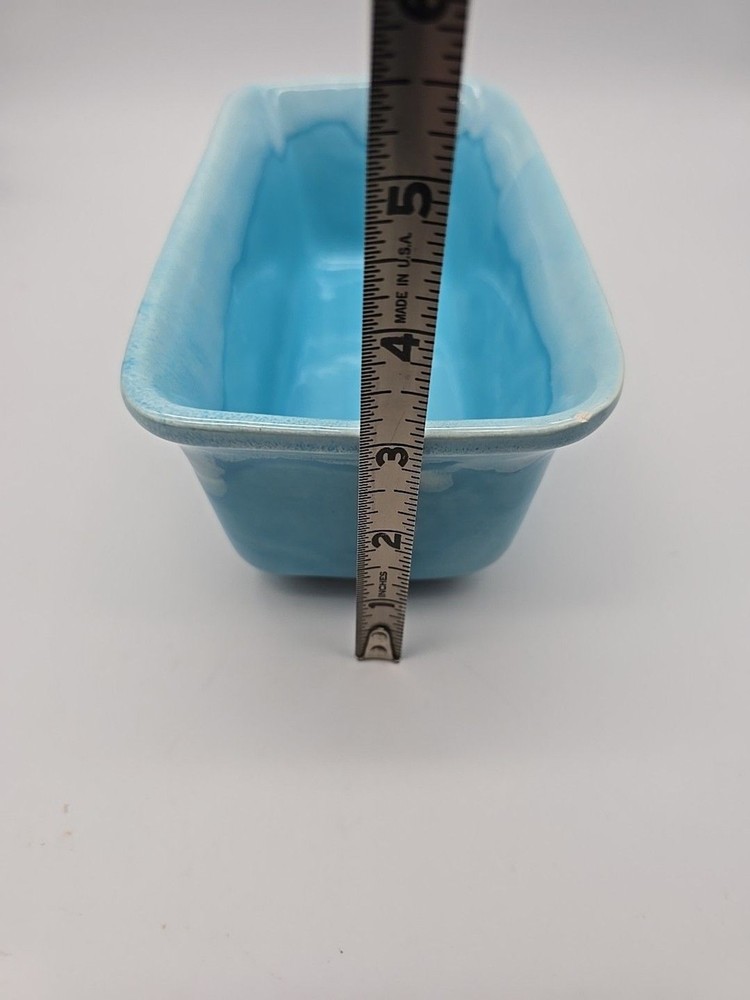 Vintage Judy of California Blue Drip Rectangular Planter