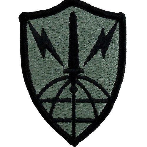 US ARMY INFORMATION SYSTEMS ENGINEERING PATCH ACU CAMO UNIFORM SHIRT