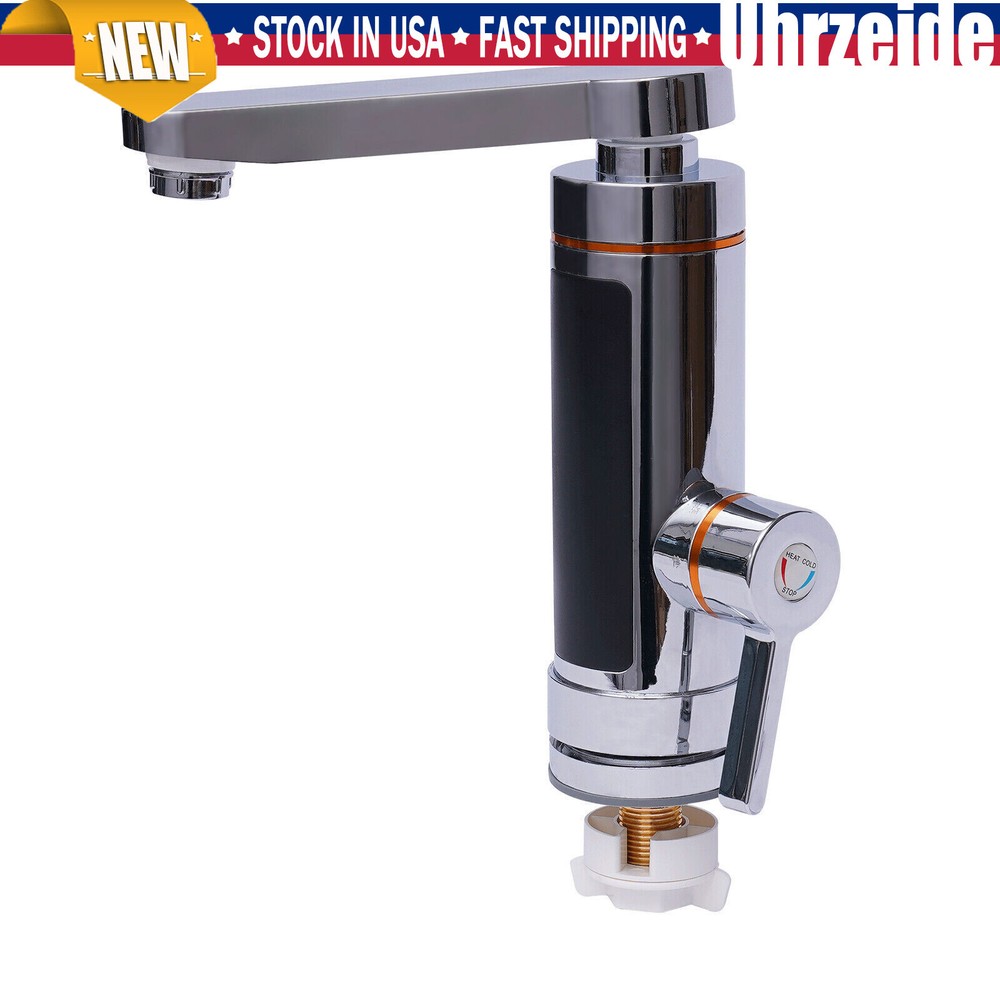 3000W Electric Hot Water Heater Faucet Tankless Instant Kitchen Bathroom Tap