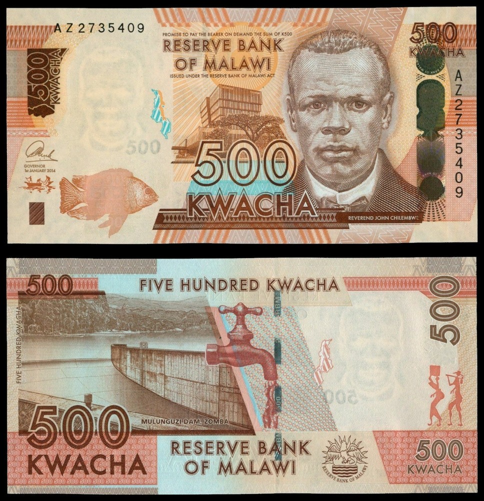 MALAWI 500 Kwacha 2014 UNC