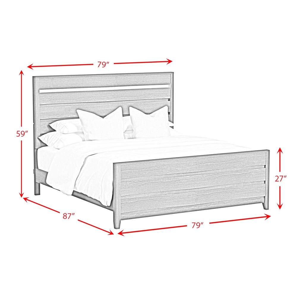 Chett King 3PC Bedroom Set with LED in Black