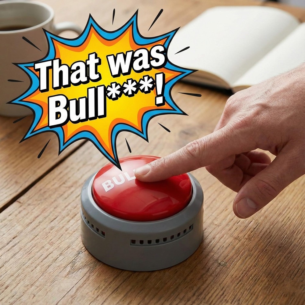 Bullshit Button – The Official Hilarious BS Button with Sound Effects & Flash...