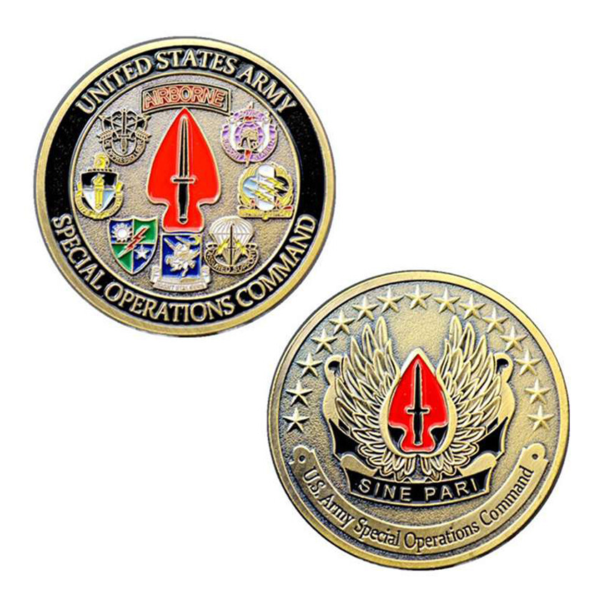 US Military Army Special Operations Command Challenge Coin Collect Commemorative