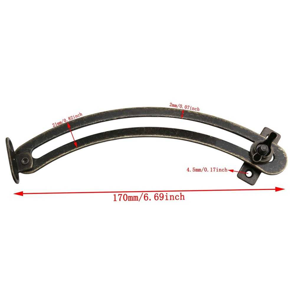 Adjustable Box Lid Support Hinge Left Right Support Hinges Spring Fixed Hinge...
