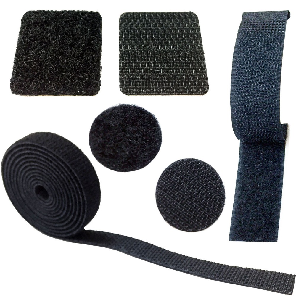 Electriduct Various Hook and Loop Fasteners - Coins, Squares, Buckles, Strips