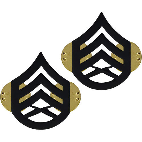 Vanguard USMC Marines E-6 Staff Sergeant Chevrons metal 1 PAIR