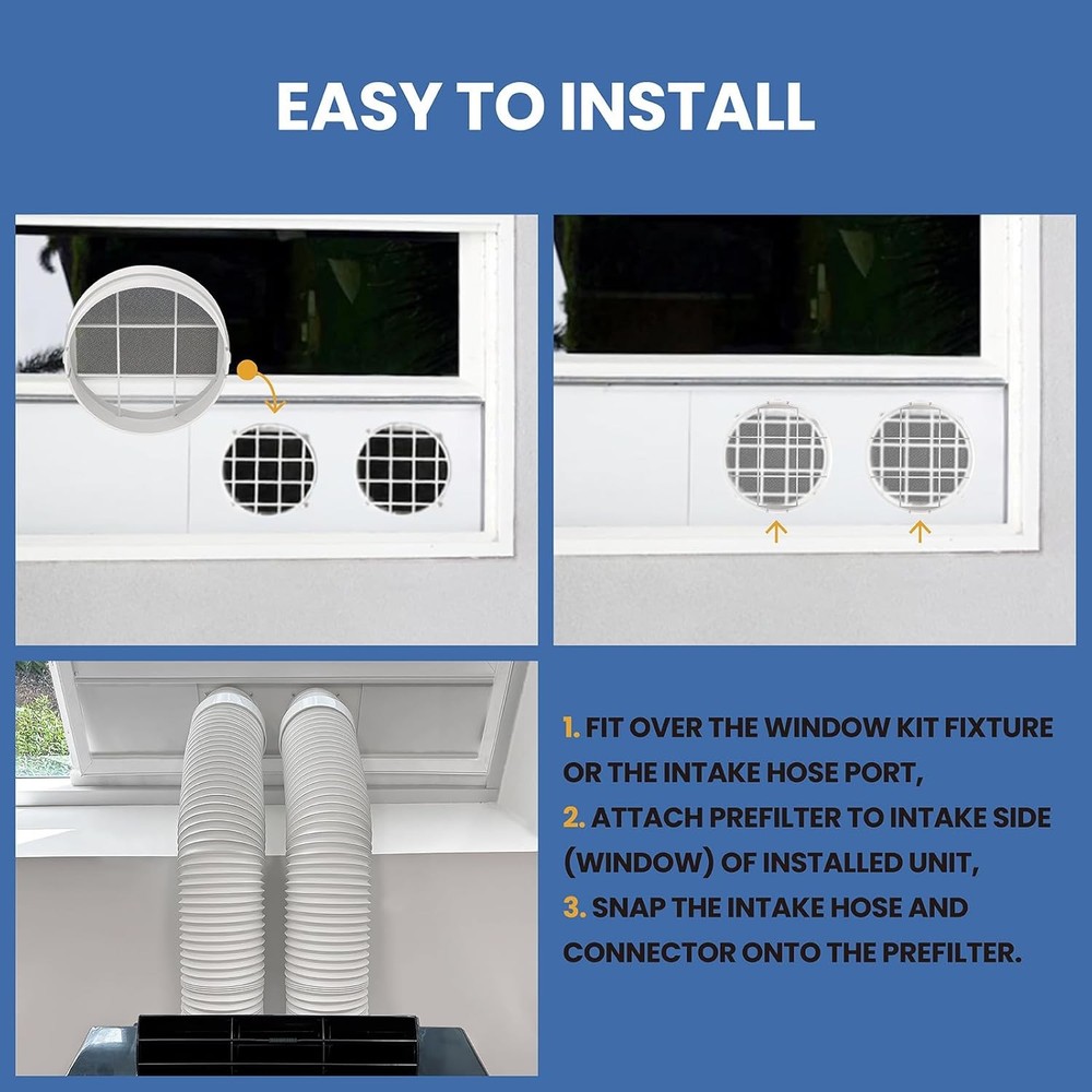 ARC IHF ARC 14S Filter Replacement for Whynter Portable Air Conditioner 5"