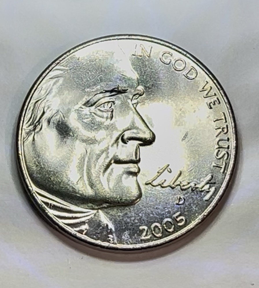 2005 D Bison Jefferson Nickel BU