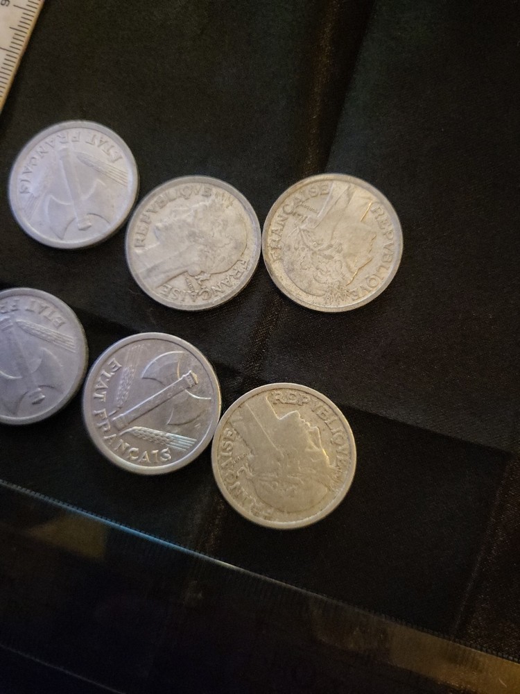 6 Coins From The 1940s 2 Francs