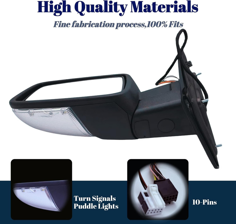 Left Heated Mirror for Dodge Ram 2013-18
