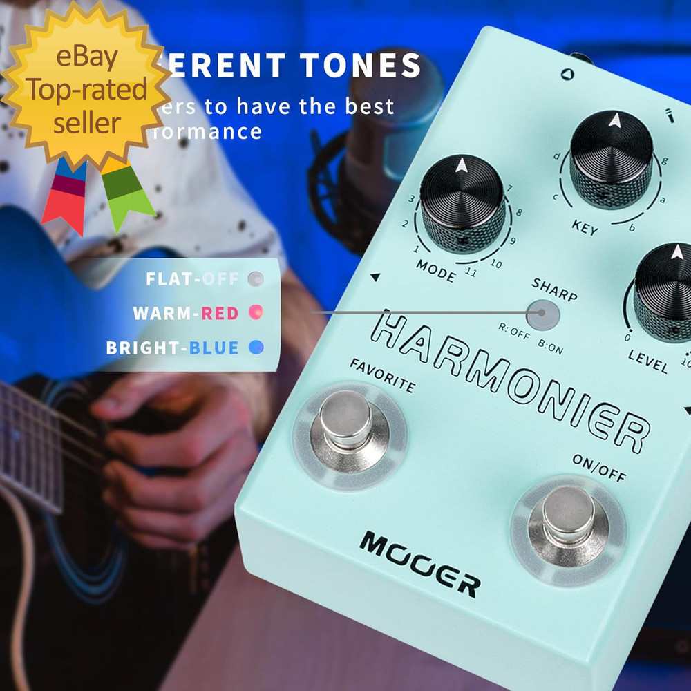Harmonier Vocal Effects Processor Guitar Voice Pedal Vocal Stompbox Microphone A