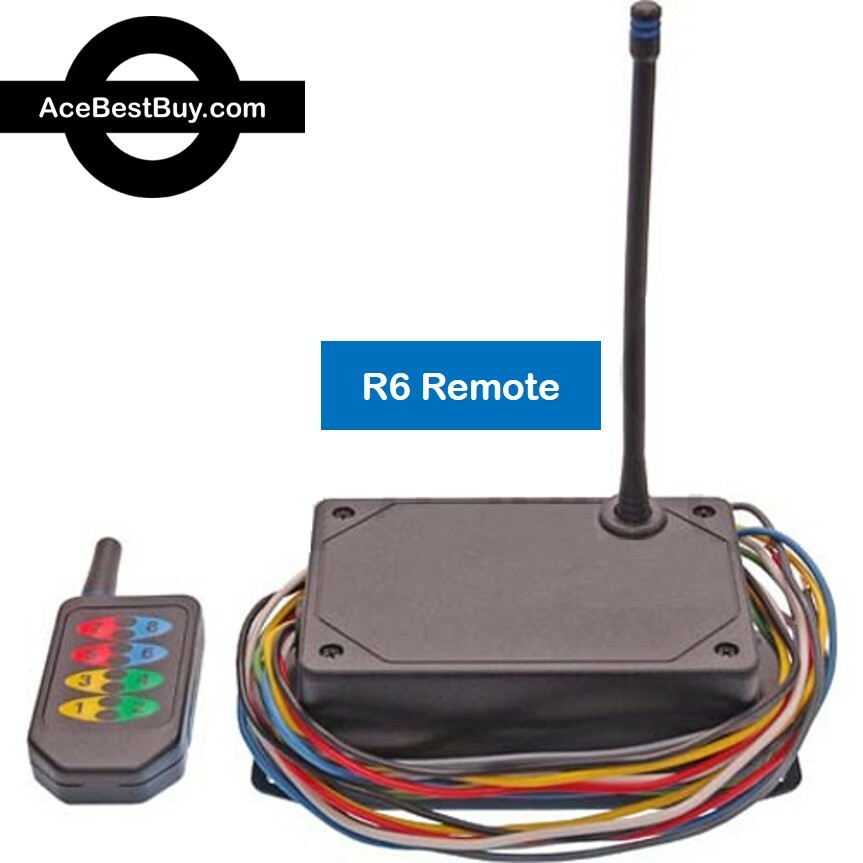 1000' range Wireless 2, 4, 6 or 8 Function Remote