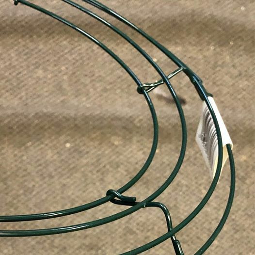 Bundle of 10 - 12" Green 4 - Wire Wreath Frames by Panacea